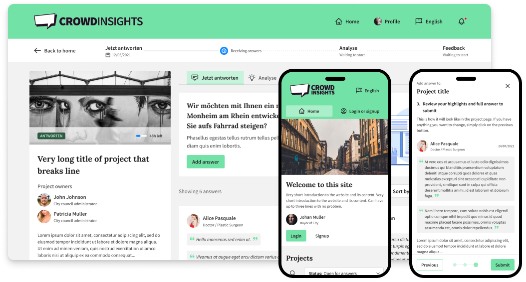 Crowd Insights screen example