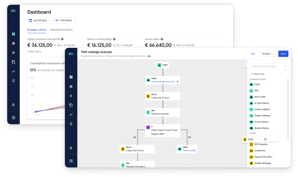 Receeve screen example